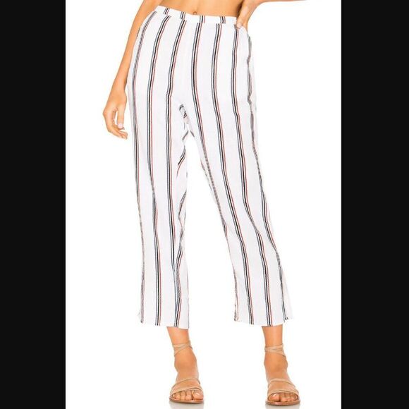 NWT Revolve x Tavik Calder Pant in White Stripe | Size L - Picture 1 of 12